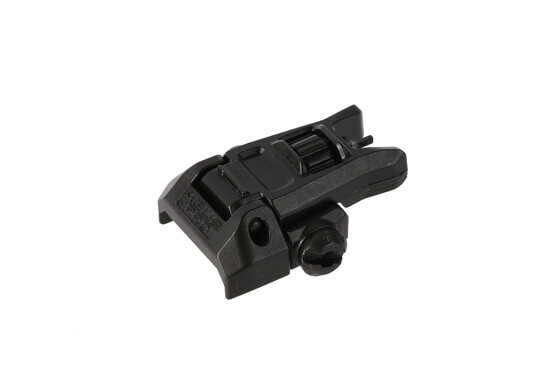 The Magpul Pro MBUS folding front sight is extremely low-profile and snag-free when folded
